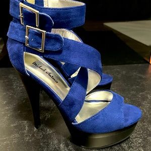Michael Antonio Platform Heel Royal Blue